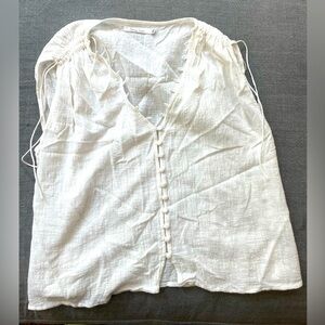 Solange Seguin White Tank Top, M/L